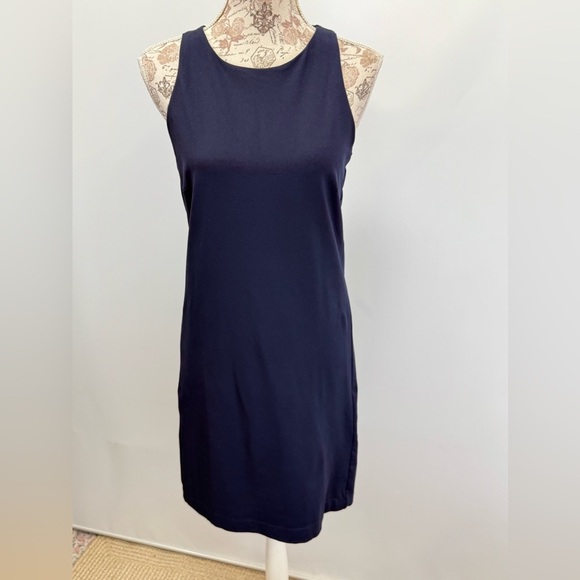 CYNTHIA ROWLEY  Blue Halter Sheath Mini Dress size L - Picture 8 of 12
